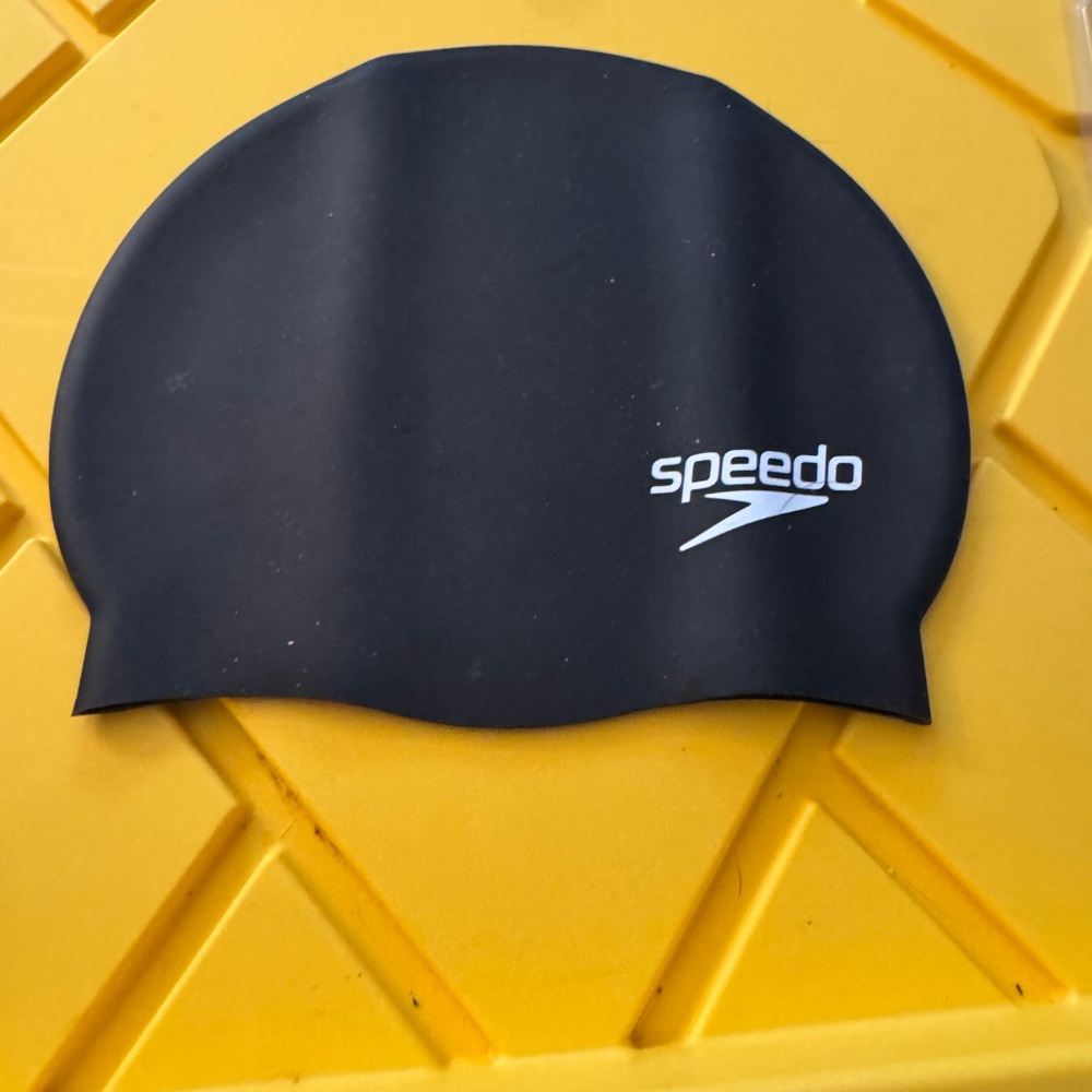 Speedo Elastomeric Solid Cap - Black (one size)